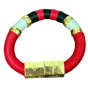 Holst + Lee Red, Black & White Statement Bracelet